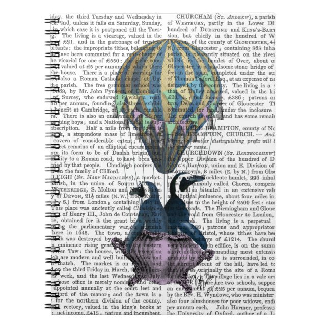 Flying Penguins Spiral Notebook (Front)