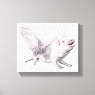 Flying Pig Art Canvas Real Wings When Pigs Fly Joy