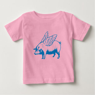 Flying Pig Baby T-Shirt