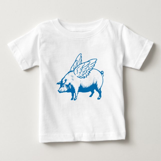 Flying Pig Baby T-Shirt (Front)