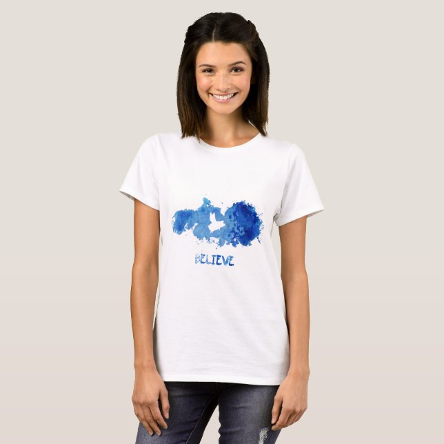 Flying Pig-Believe T-Shirt (Front Full)
