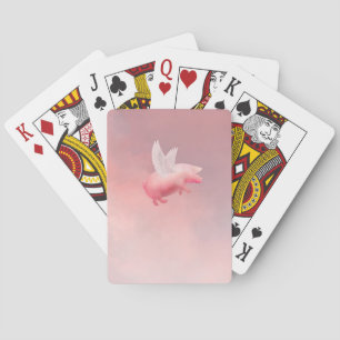 Flying Pig Bicycle Playing Cards