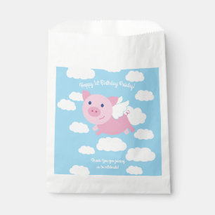 Flying Pig Birthday Party Favour Bags