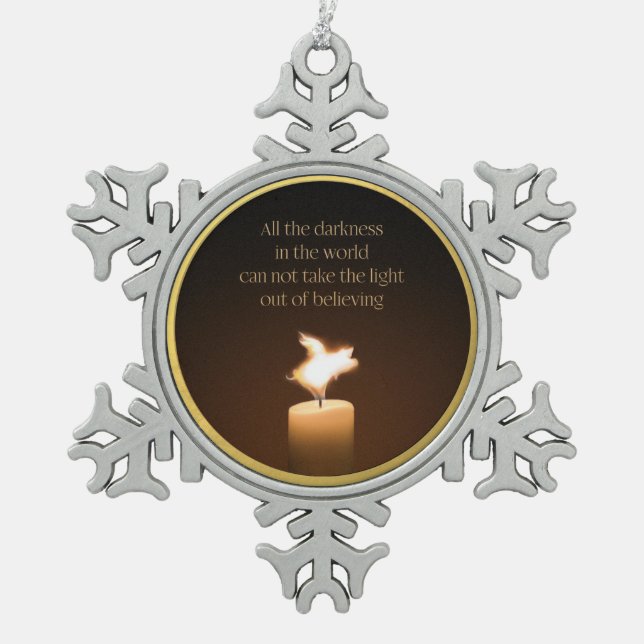 Flying Pig Candle Flame Ornament (Front)