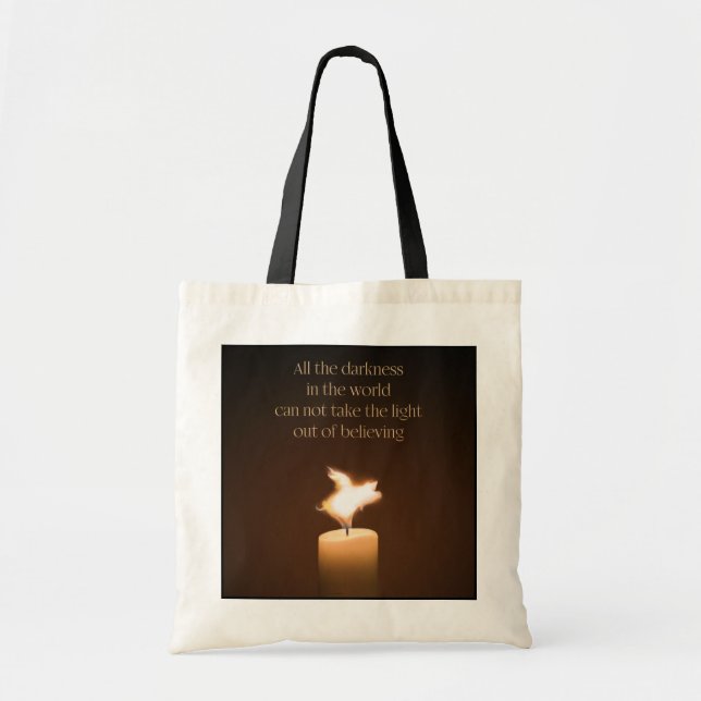 Flying Pig Candle Flame Tote Bag (Front)