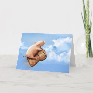 Flying pig Card