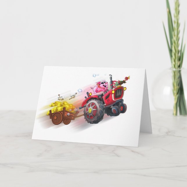 flying pig card (Front)