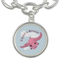 Flying Pig Charm Bracelet