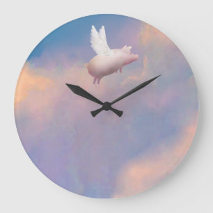 flying pig clock
