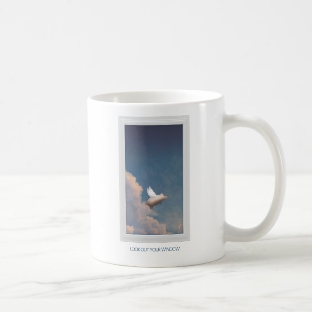 flying pig coffee mug (Right)