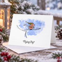 "Flying Pig" Cool Ski Jumping Pig | Just for Fun