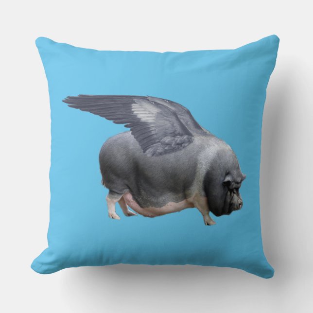 flying pig cushion (Front)