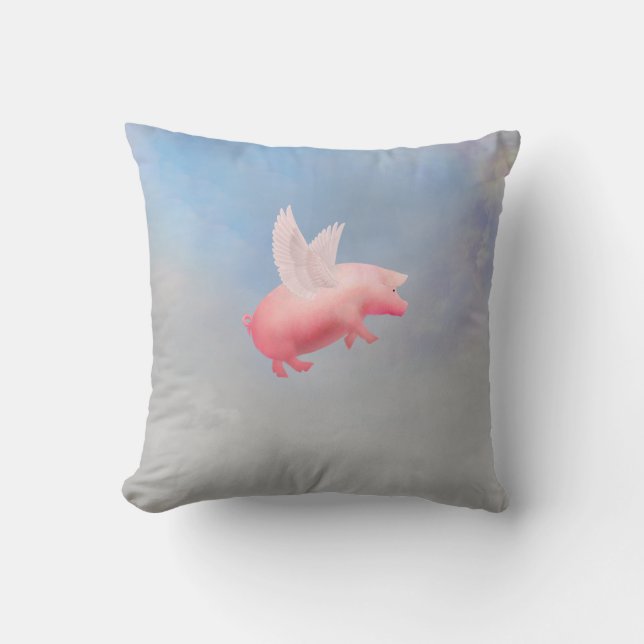 Flying Pig Cushion (Front)
