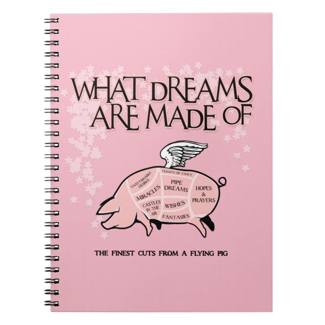 Flying Pig Cuts Spiral Notebook (Front)