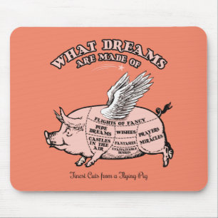 Flying Pig Diagram Mouse Pad