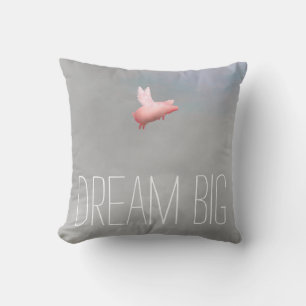 Flying Pig Dream Big Cushion