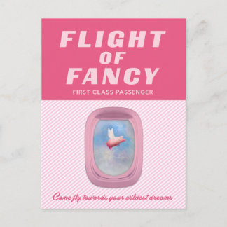 Flying Pig-Flight of Fancy Postcard