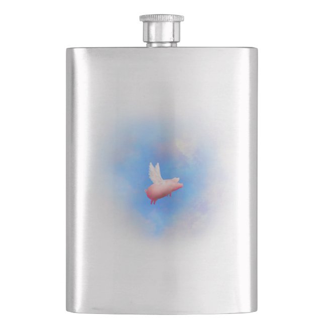 Flying Pig Hip Flask (Front)