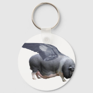 flying pig key ring