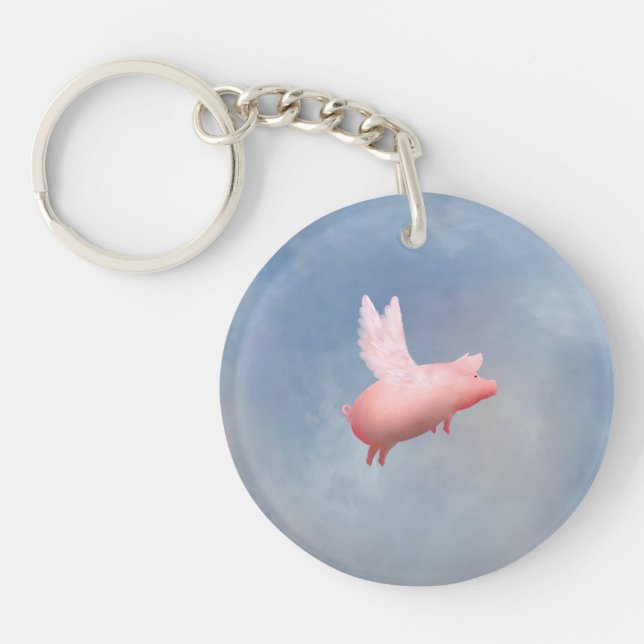 Flying Pig Key Ring (Front)