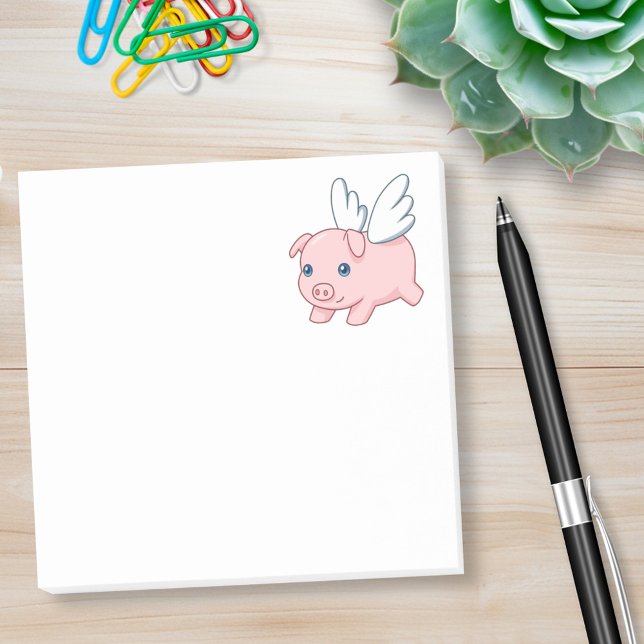Flying Pig - Piglet with Wings Post-it Notes (Creator Uploaded)