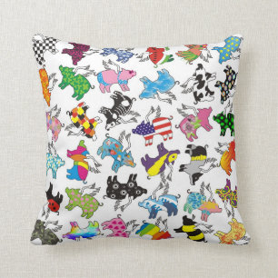 Flying pig pillow