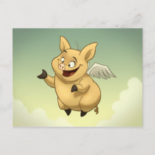 Flying Pig Postcard