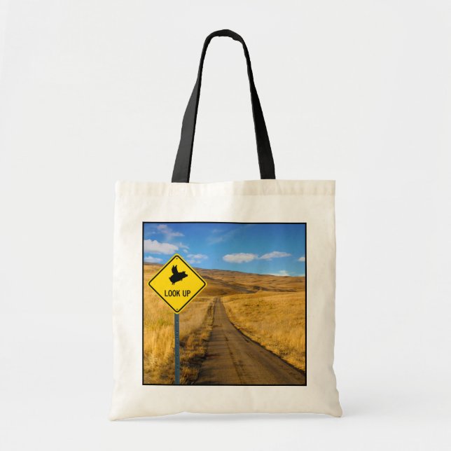 Flying pig sign tote bag (Front)