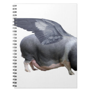 flying pig spiral notebook
