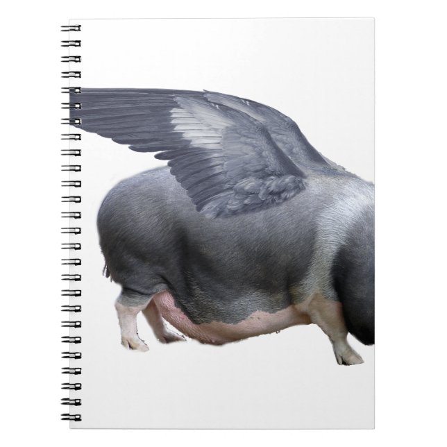 flying pig spiral notebook (Front)