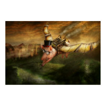 Flying Pig - Steampunk - The flying swine