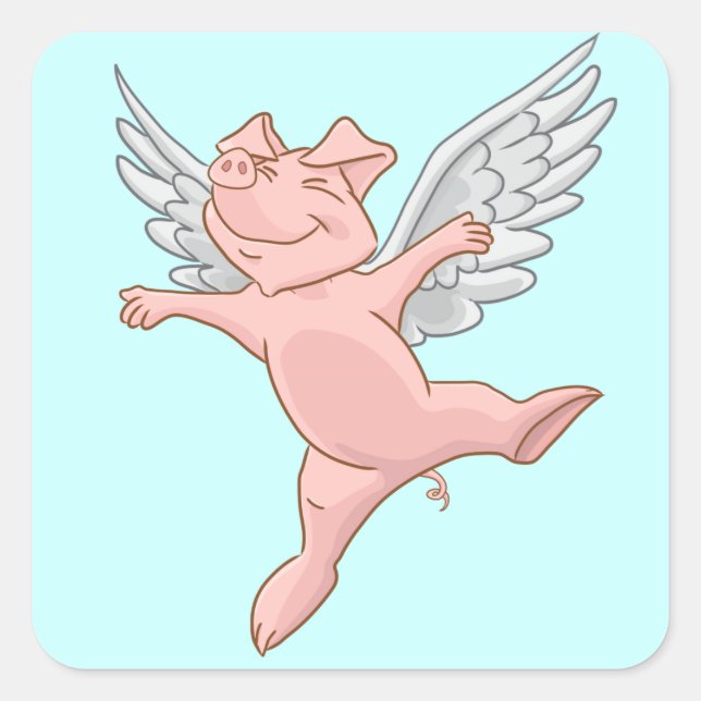 Flying Pig Sticker (Front)