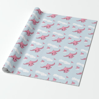 Flying Pig Wrapping Paper