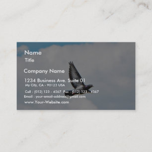 Flying Pigeon On Sky Business Card