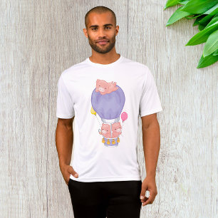 Flying Piggies in Hot Air Balloon T-Shirt