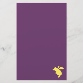 Flying piggy stationery