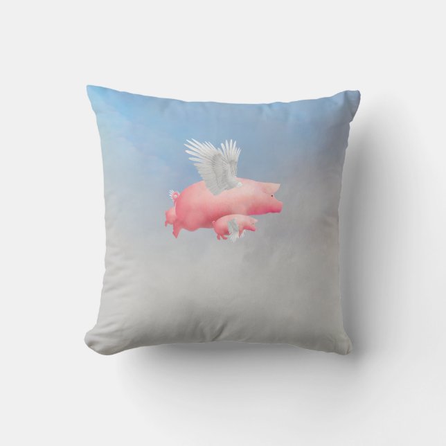 Flying Piglets Cushion (Front)