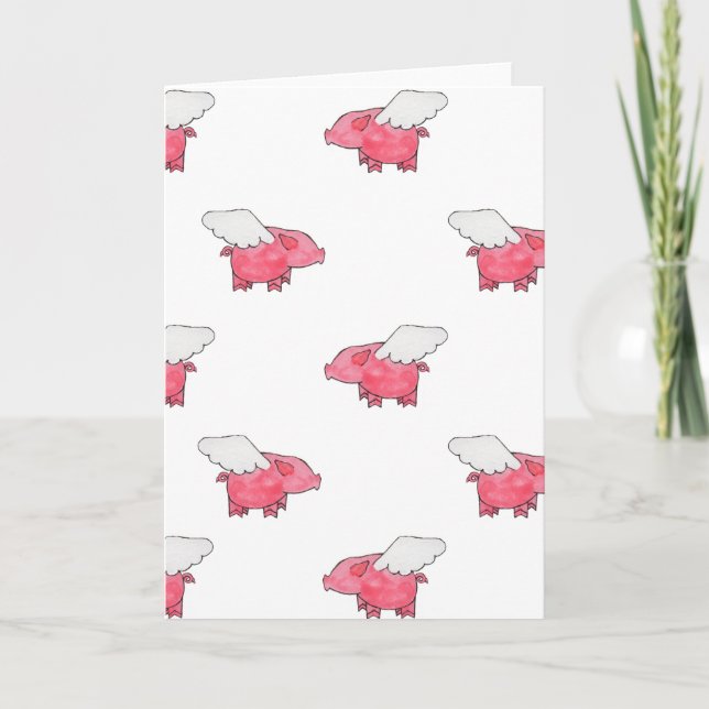 Flying Pigs Card (Front)