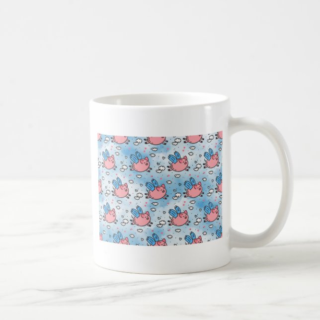 flying pigs coffee mug (Right)