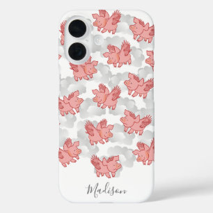 Flying Pigs custom name phone cases