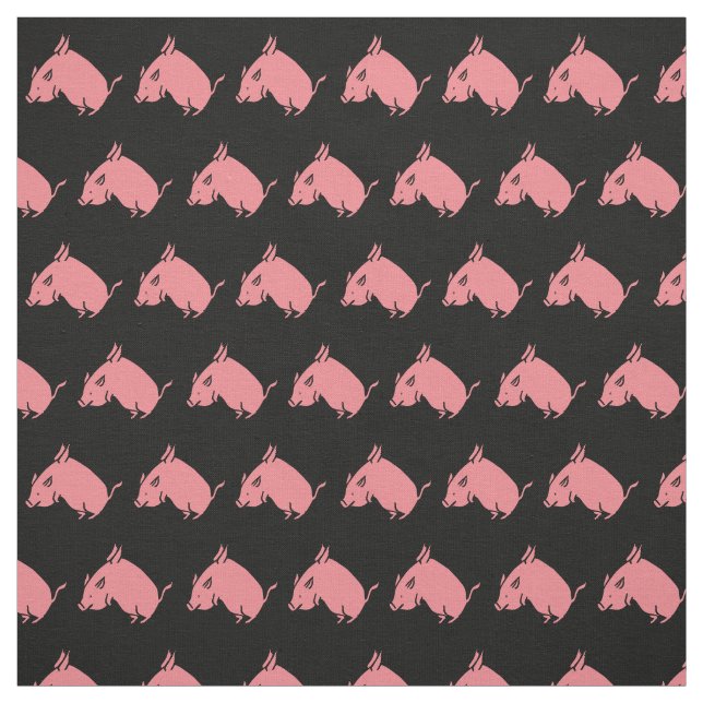 Flying Pigs Fabric (Swatch)