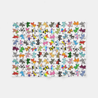 Flying pigs on a fleece blanket