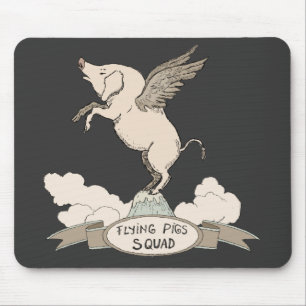 Flying Pigs Squad Mouse Pad