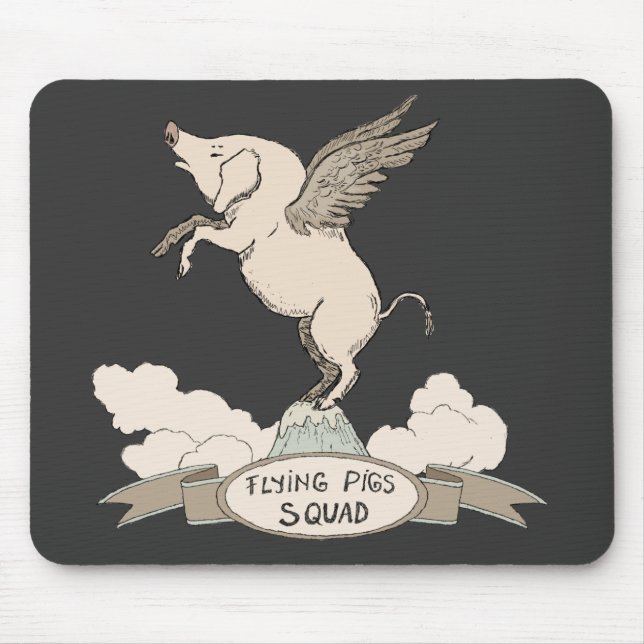 Flying Pigs Squad Mouse Pad (Front)