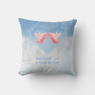 Flying Pigs Unbelievable Love Cushion