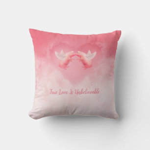Flying Pigs Unbelievable Love Cushion