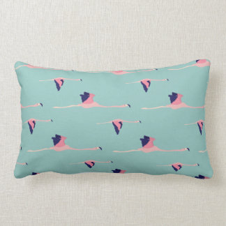Flying Pink Flamingo Pillow