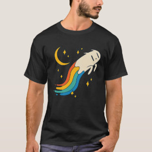 Flying Rainbow Cat Meme Cat Emo Soft Grunge EGirl T-Shirt