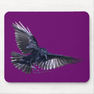 Flying Raven Mouse Pad