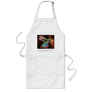 "Flying Round the Kitchen" Hummingbird Apron